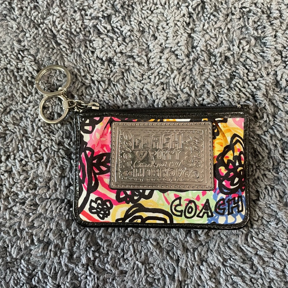 NWOT cute Coach keychain wallet